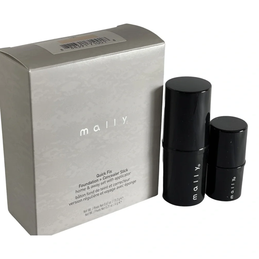 Mally‎ Quick Fix Foundation + 2 Concealer Stick Kit - Fair, New in Box